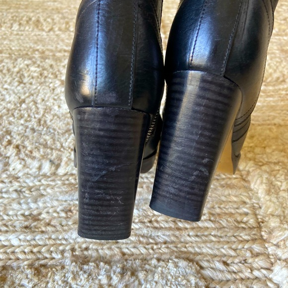 EUC Rick Owens tall heeled leather black boot sz 37 - Picture 4 of 9